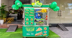 Quầy bánh mì Dalabami tại điểm bán thực tế